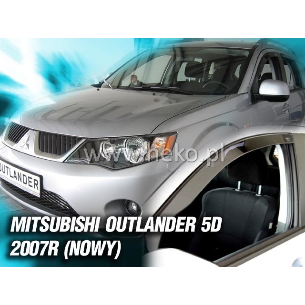 Ofuky oken Mitsubishi Outlander 5D 2007- přední + zadní | Heko