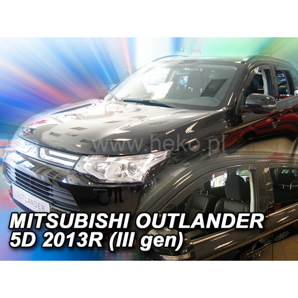 Ofuky oken Mitsubishi Outlander 5D 2013- přední + zadní | Heko