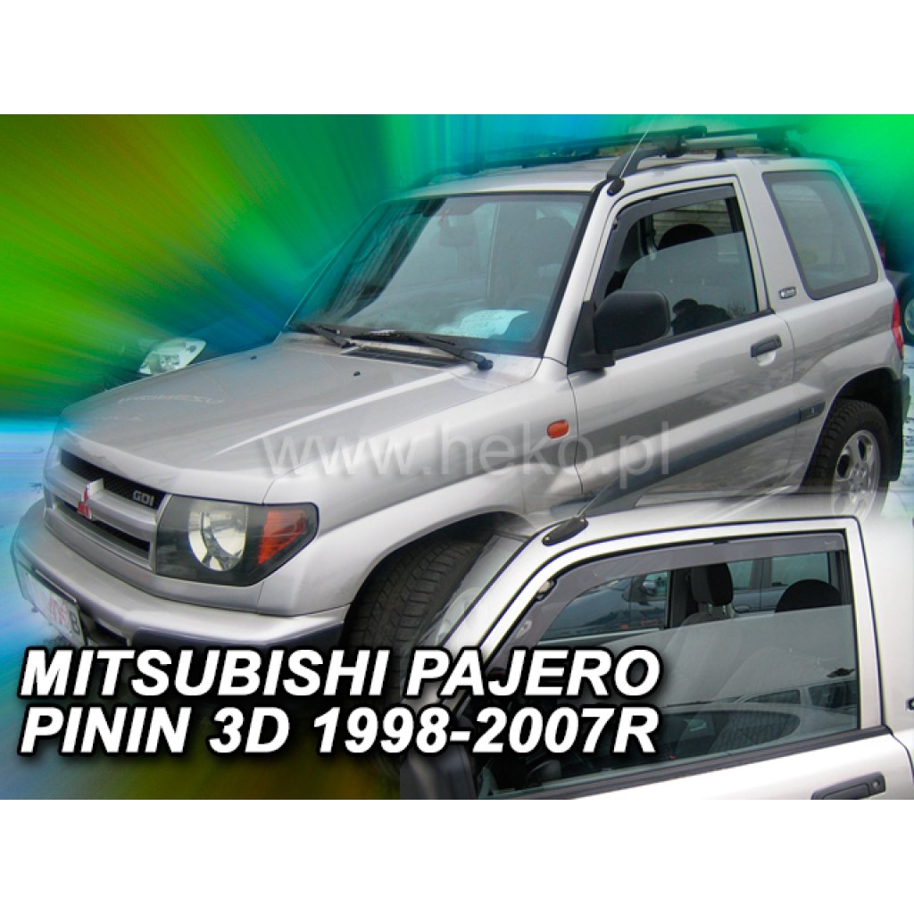 Ofuky oken Mitsubishi Pajero Pinin 3D 1998-2007 přední | Heko