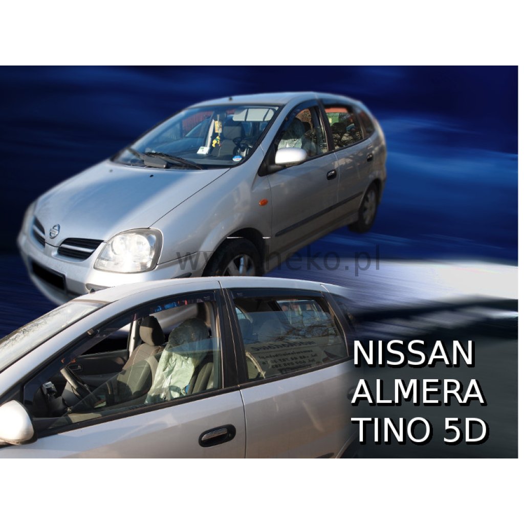 Ofuky oken Nissan Almera Tino 5D 2001- přední + zadní | Heko