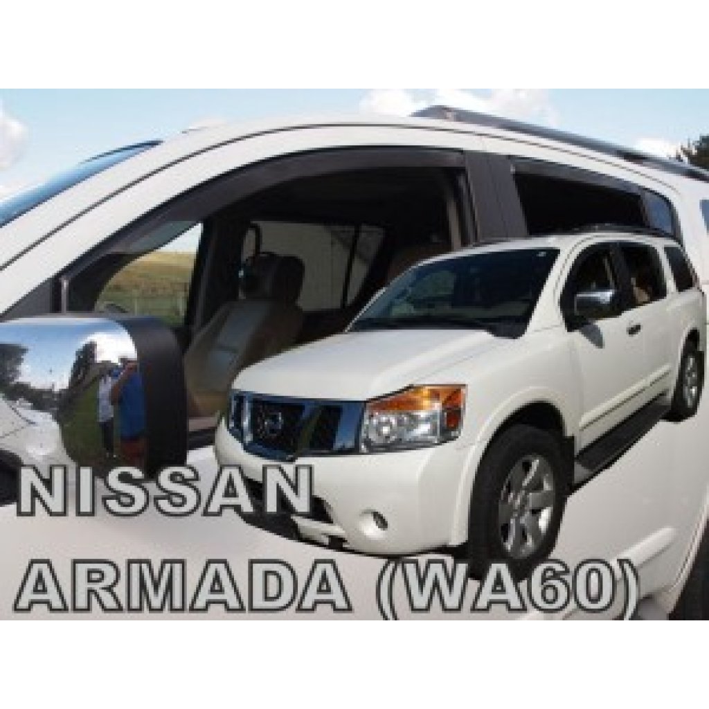 Ofuky oken Nissan Armada 5D 2004-2016 přední + zadní | Heko