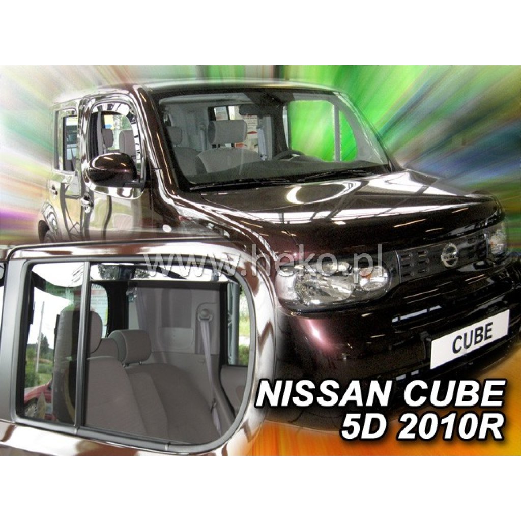 Ofuky oken Nissan Cube 5D 2010- přední + zadní | Heko