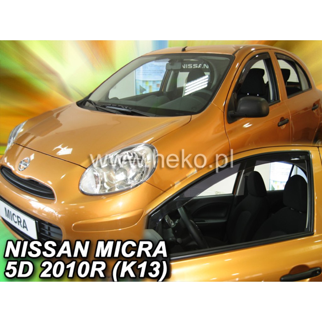 Ofuky oken Nissan Micra K13 5D 11/2010-2017 přední | Heko