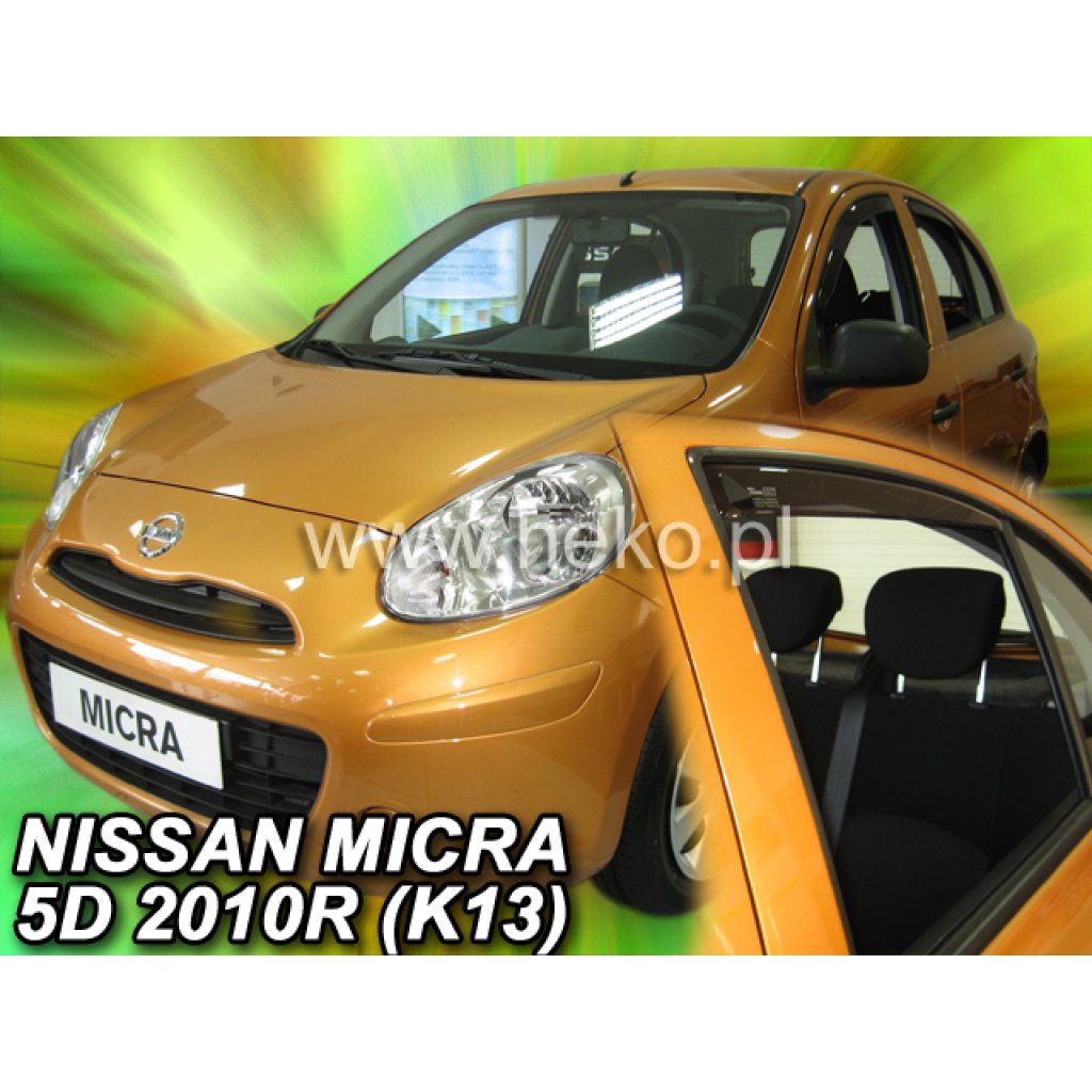 Ofuky oken Nissan Micra K13 5D 11/2010-2017 přední + zadní | Heko