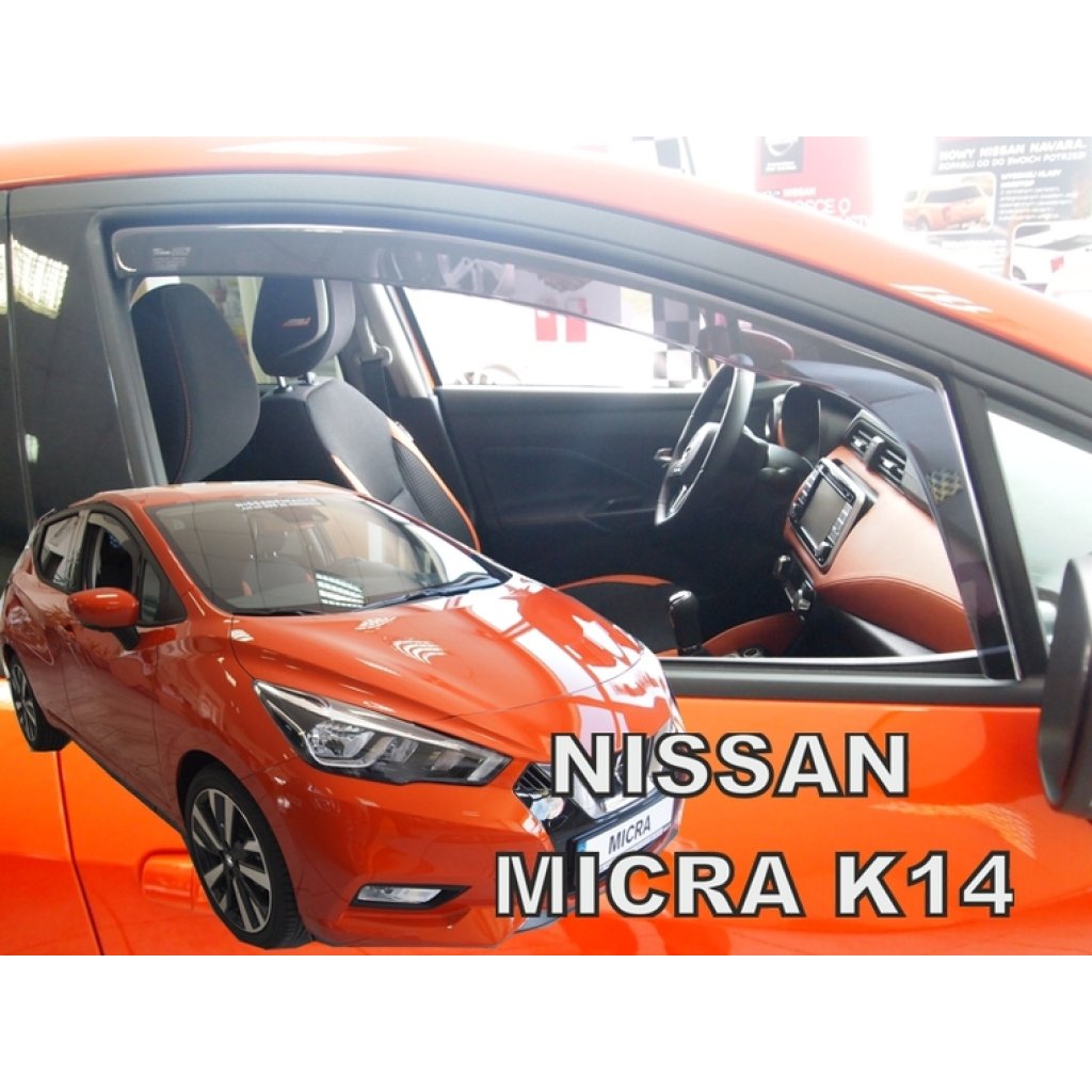 Ofuky oken NIssan Micra K14 5D 2017- přední | Heko