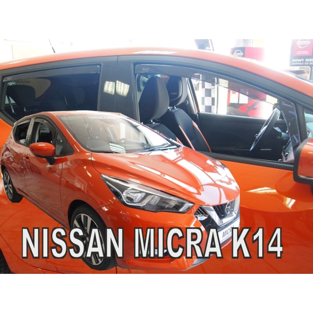 Ofuky oken Nissan Micra K14 5D 2017- přední + zadní | Heko