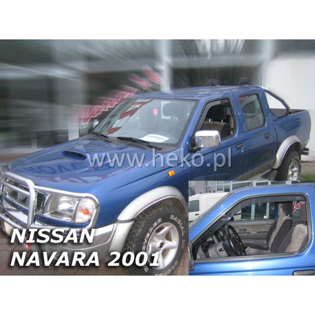 Ofuky oken Nissan Navara Pickup 4D 2001-2005 přední | Heko