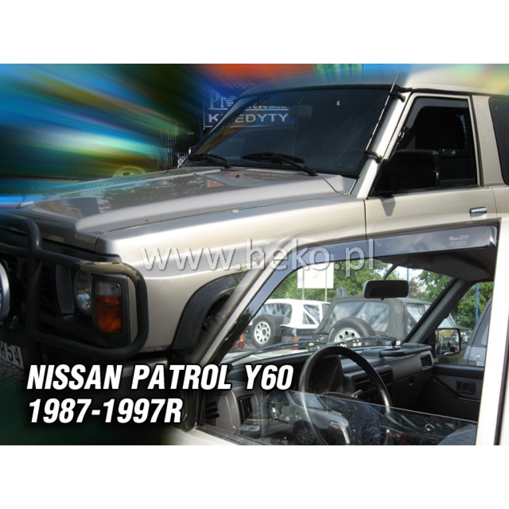 Ofuky oken Nissan Patrol Y60 (el.zrcátka) 1987-1997 přední + zadní | Heko