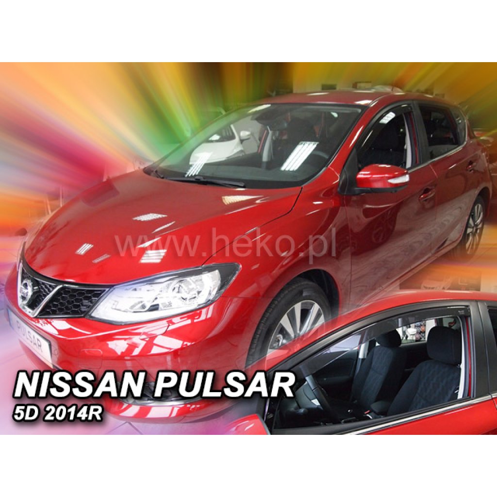 Ofuky oken Nissan Pulsar 5D 2014- přední | Heko