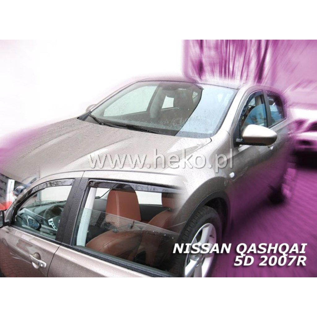 Ofuky oken Nissan Qashqai 5D 7 míst 2008- přední | Heko