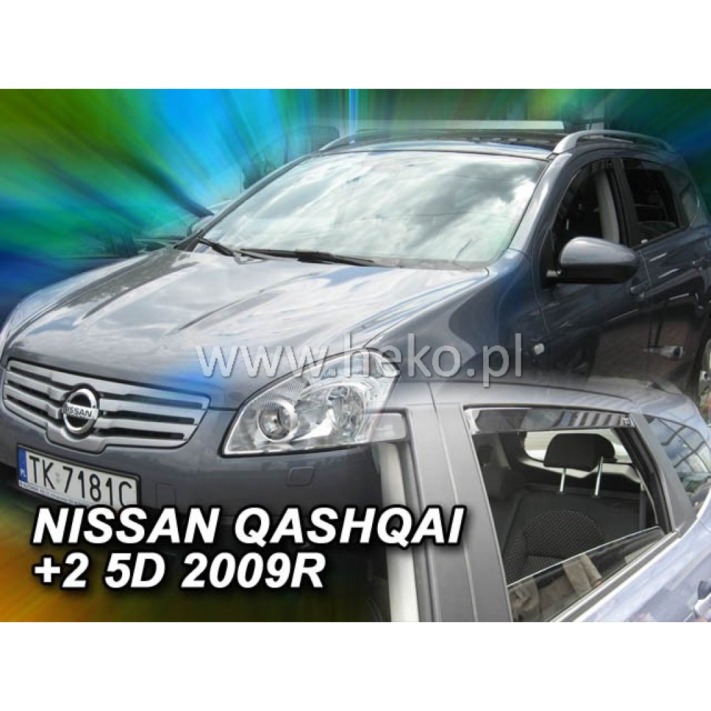 Ofuky oken Nissan Qashqai 5D 7 míst 2008- přední + zadní | Heko