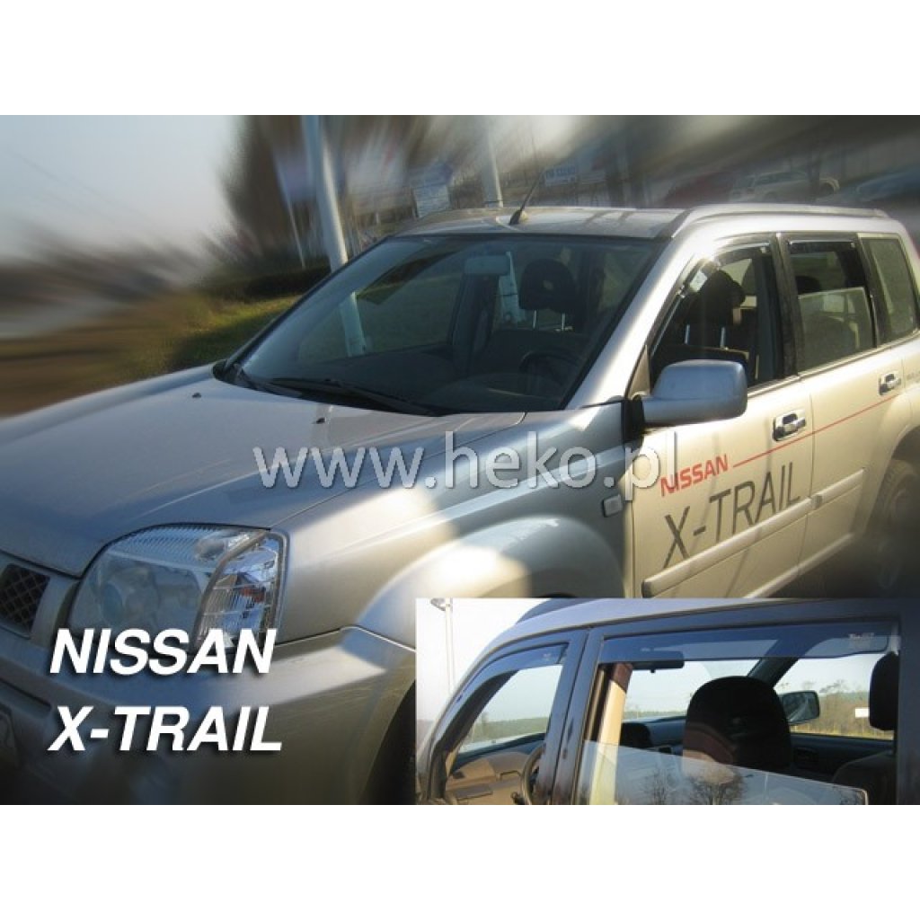 Ofuky oken Nissan X-Trail 5D 2001- přední + zadní | Heko