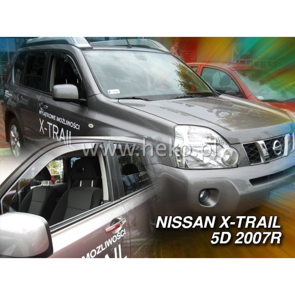 Ofuky oken Nissan X-Trail 5D 2007- přední + zadní | Heko