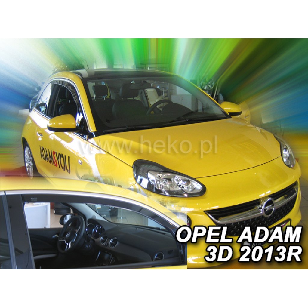 Ofuky oken Opel Adam 3D 2013- přední | Heko