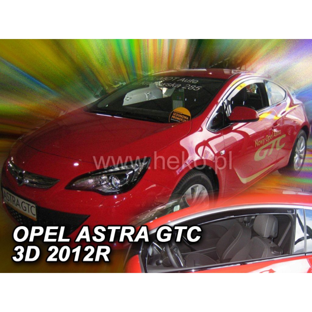 Ofuky oken Opel Astra GTC 3D 2010- přední | Heko