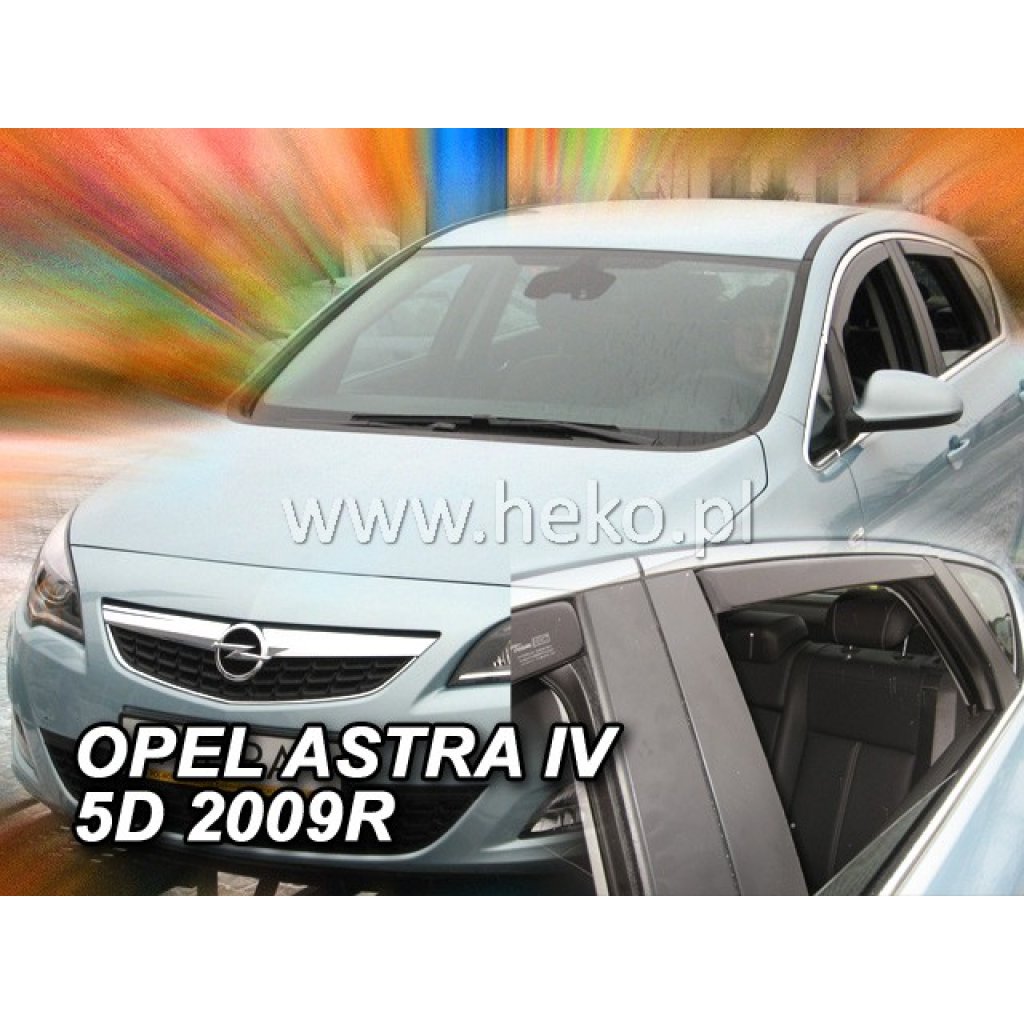 Ofuky oken Opel Astra IV 2009- přední + zadní hatchback / sedan | Heko