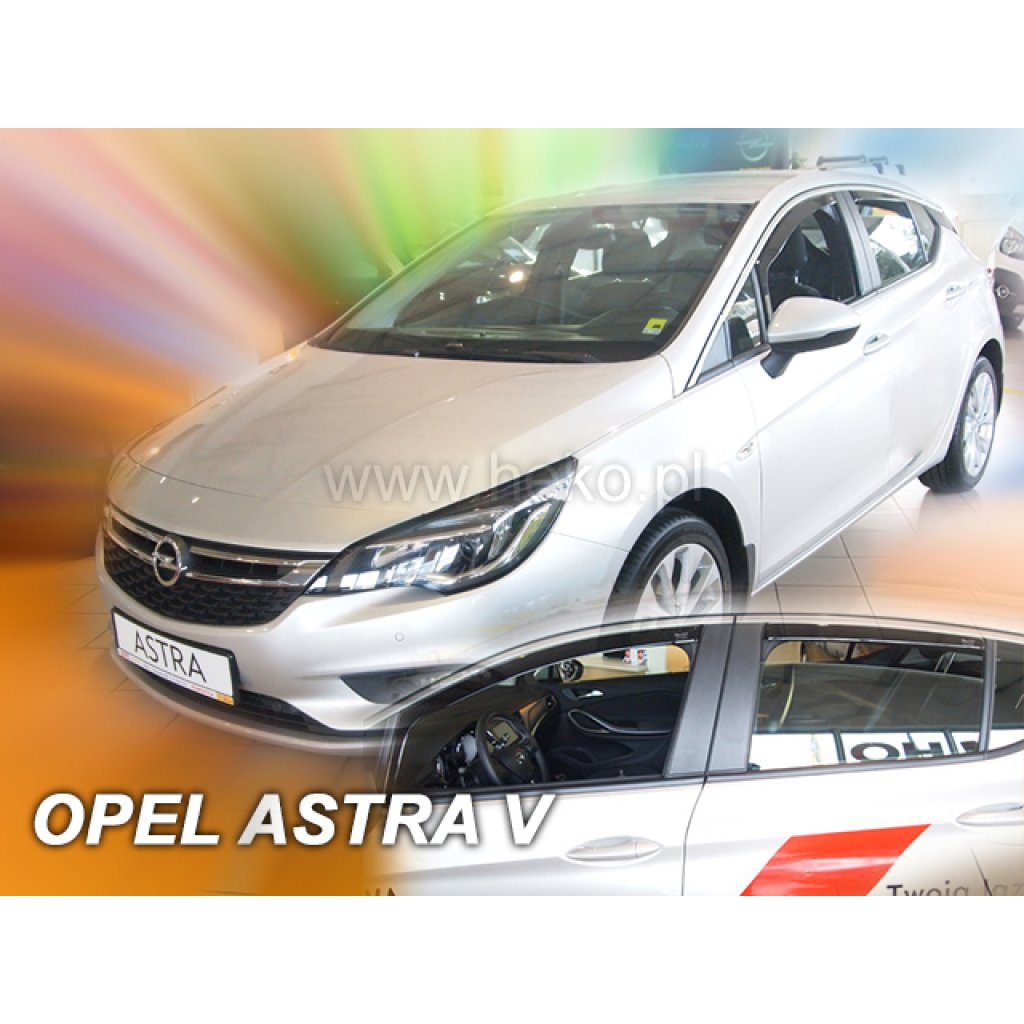 Ofuky oken Opel Astra V K 5D 2015- přední + zadní hatchback | Heko