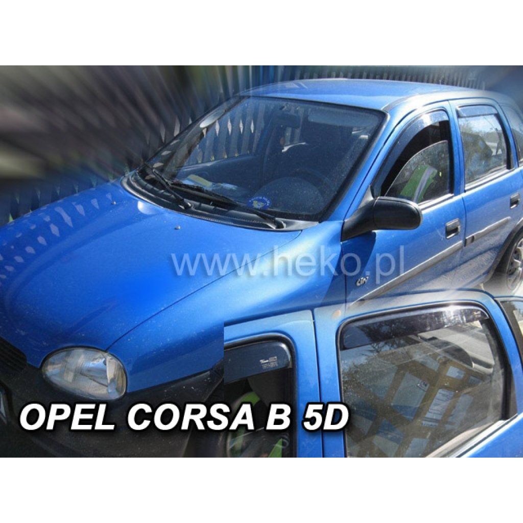 Ofuky oken Opel Corsa B 5D 1993-2001 přední + zadní | Heko