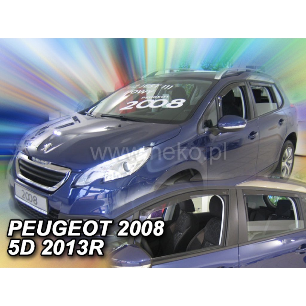 Ofuky oken Peugeot 2008 5D 2013- přední + zadní | Heko