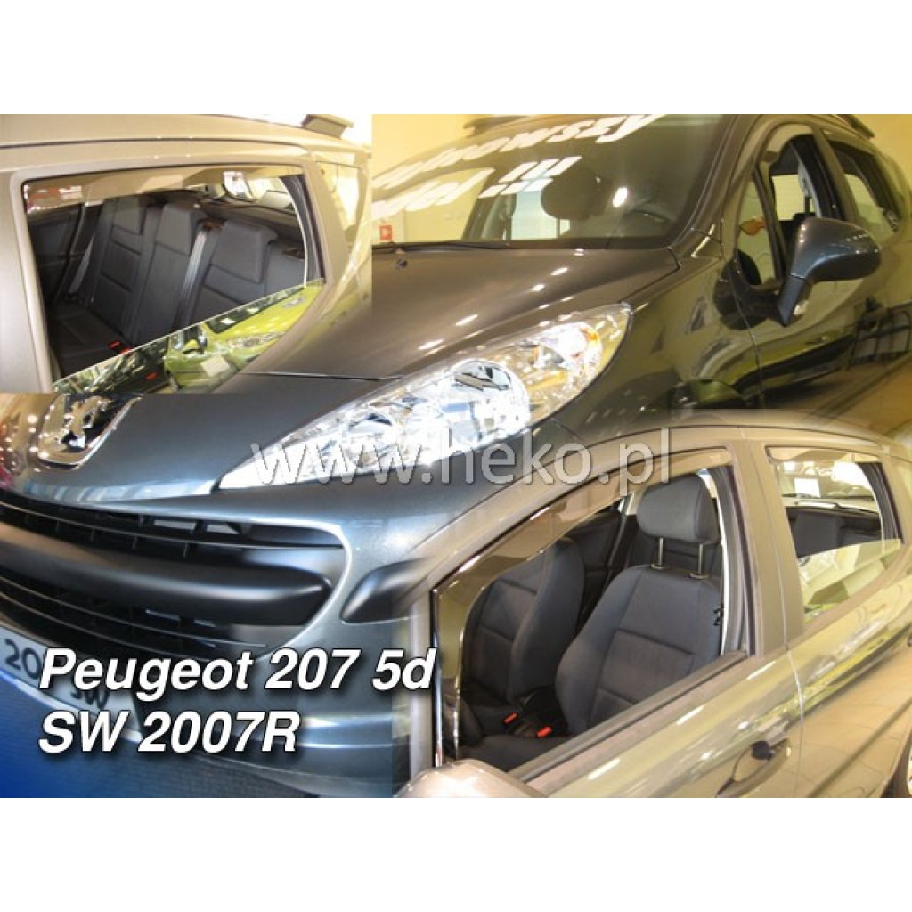 Ofuky oken Peugeot 207 SW 5D 2007- přední + zadní combi | Heko
