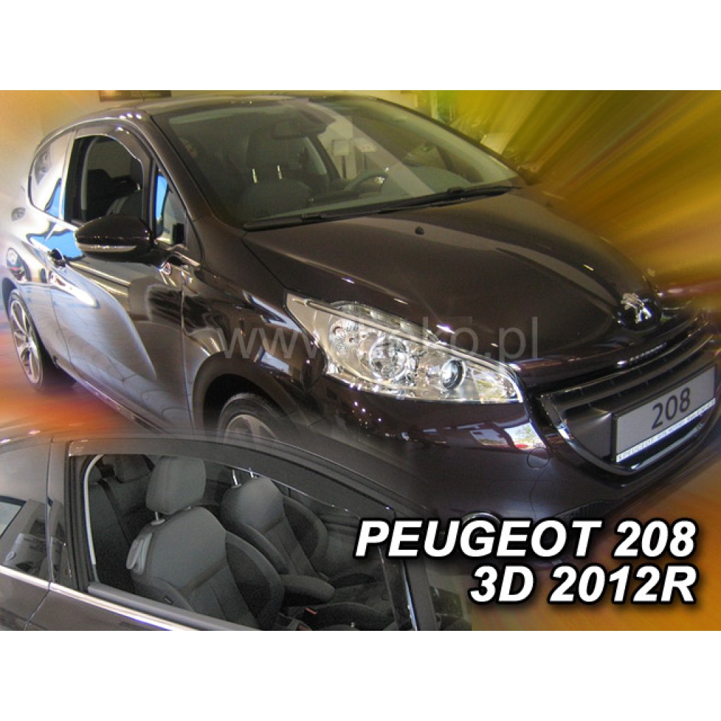Ofuky oken Peugeot 208 3D 2012- přední | Heko