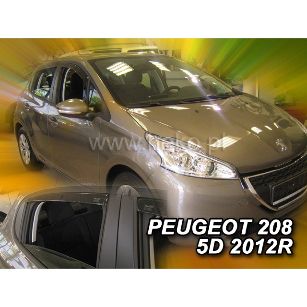 Ofuky oken Peugeot 208 5D 2012- přední + zadní | Heko