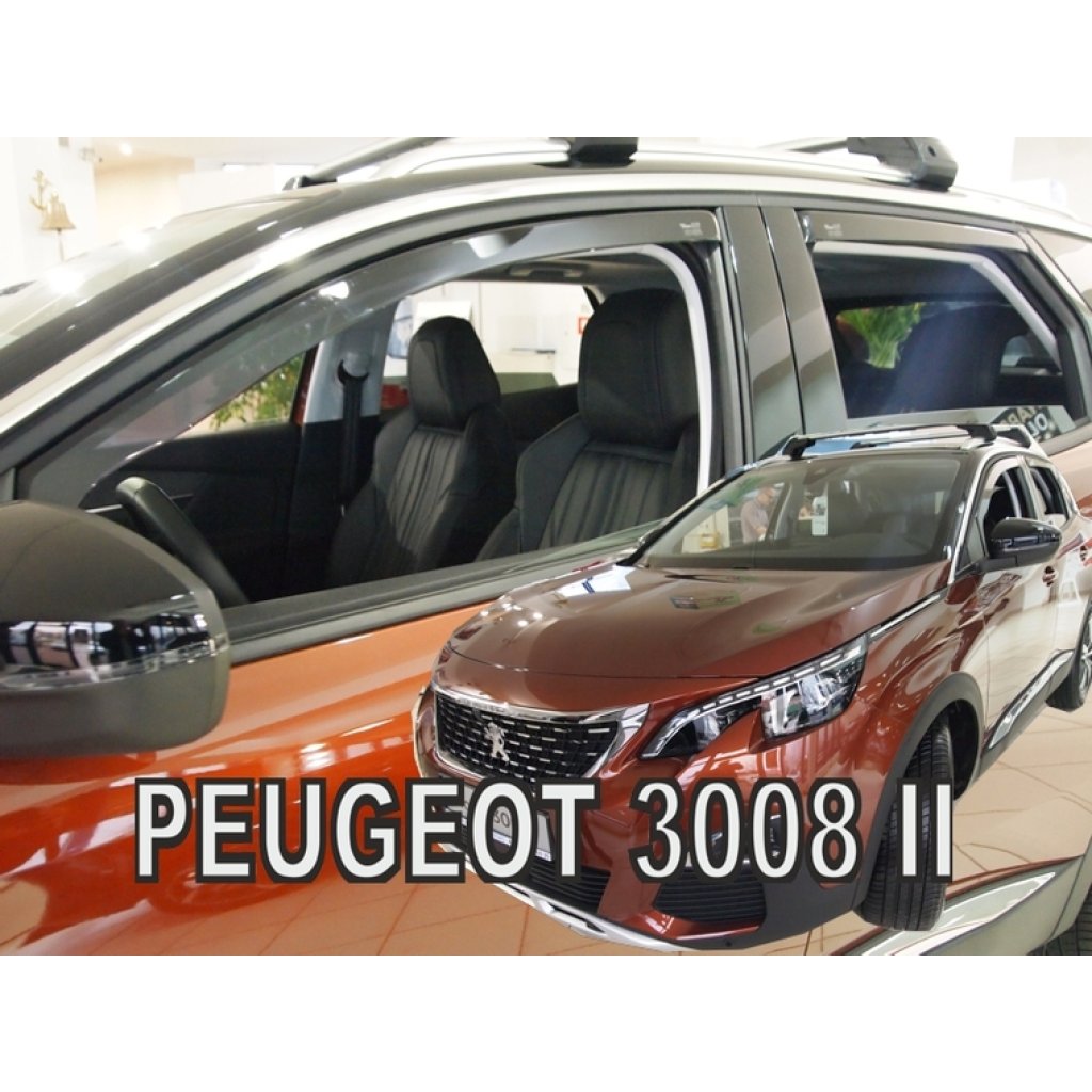 Ofuky oken Peugeot 3008 5D 2017- přední + zadní | Heko
