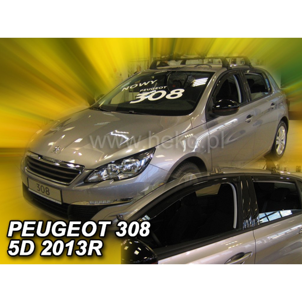 Ofuky oken Peugeot 308 5D 2013- přední + zadní hatchback | Heko