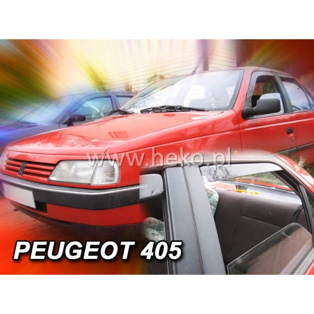 Ofuky oken Peugeot 405 4D 1992- přední + zadní sedan | Heko