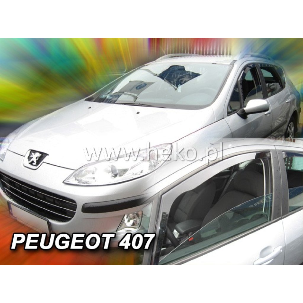 Ofuky oken Peugeot 407 4D přední 2004- | Heko