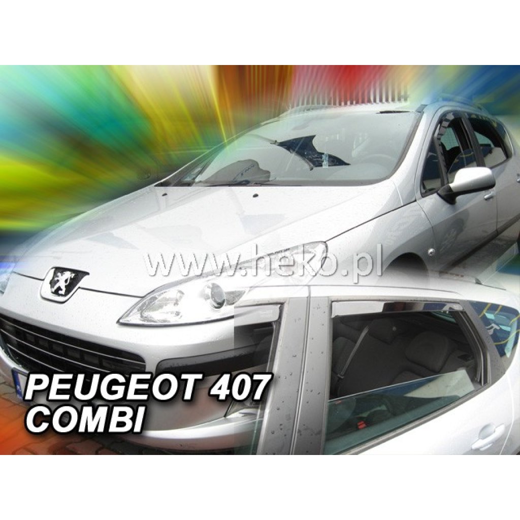 Ofuky oken Peugeot 407 SW 4D přední + zadní combi | Heko