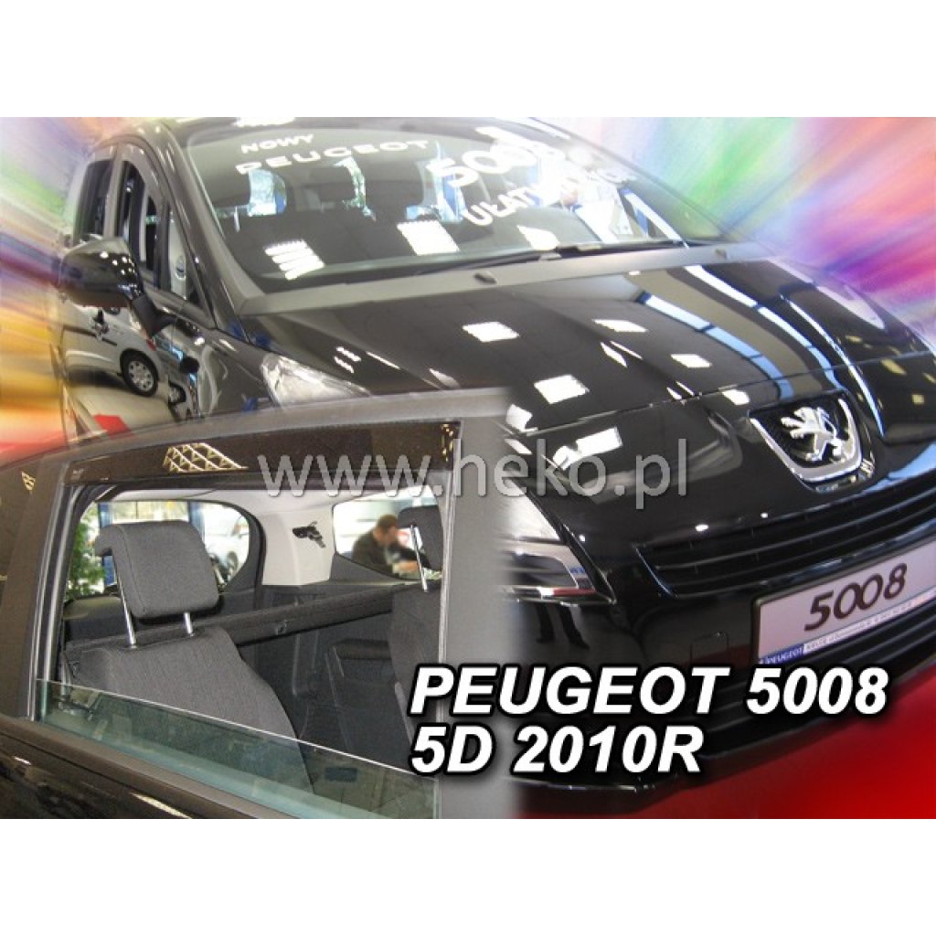 Ofuky oken Peugeot 5008 5D 2010- přední + zadní | Heko