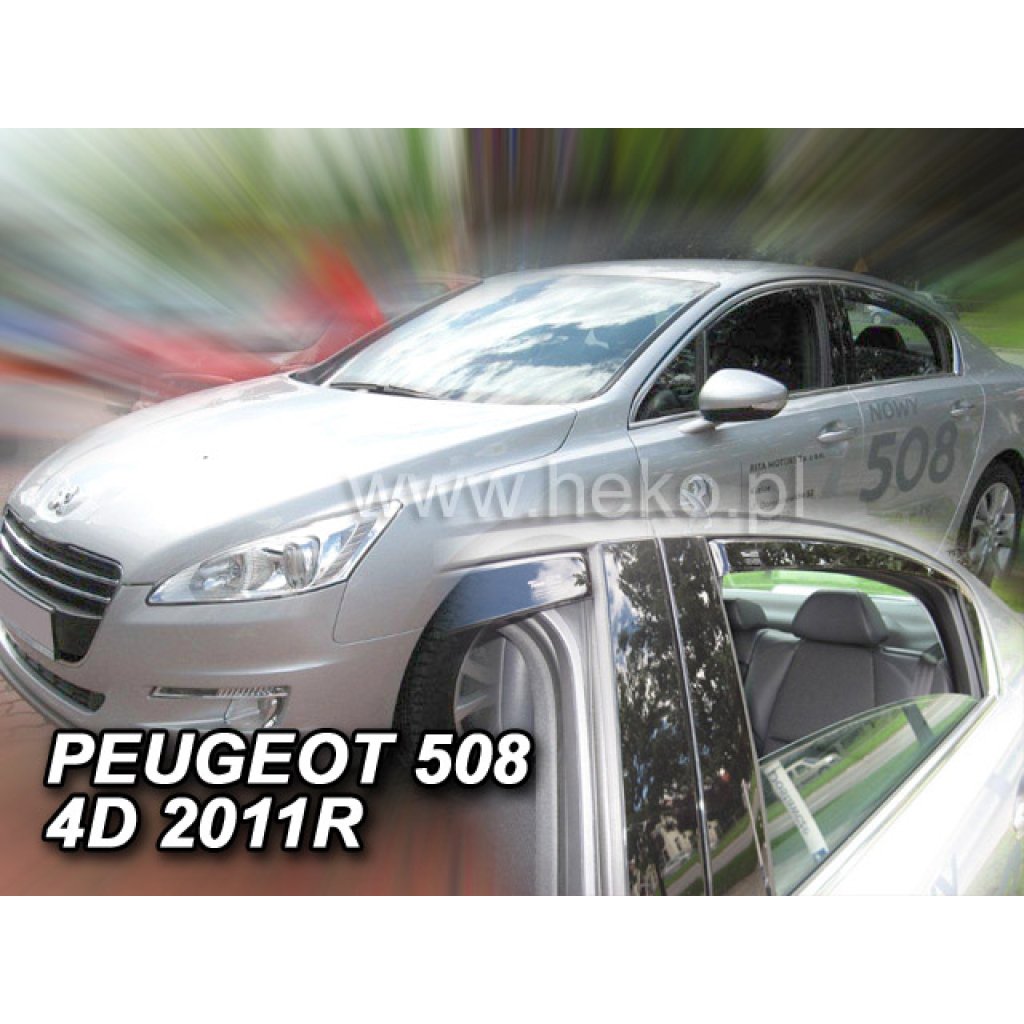 Ofuky oken Peugeot 508 4D 2011- přední + zadní sedan | Heko