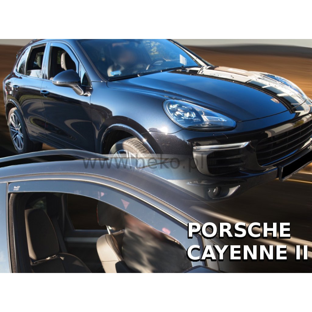 Ofuky oken Porsche Cayenne 5D 2010- přední | Heko