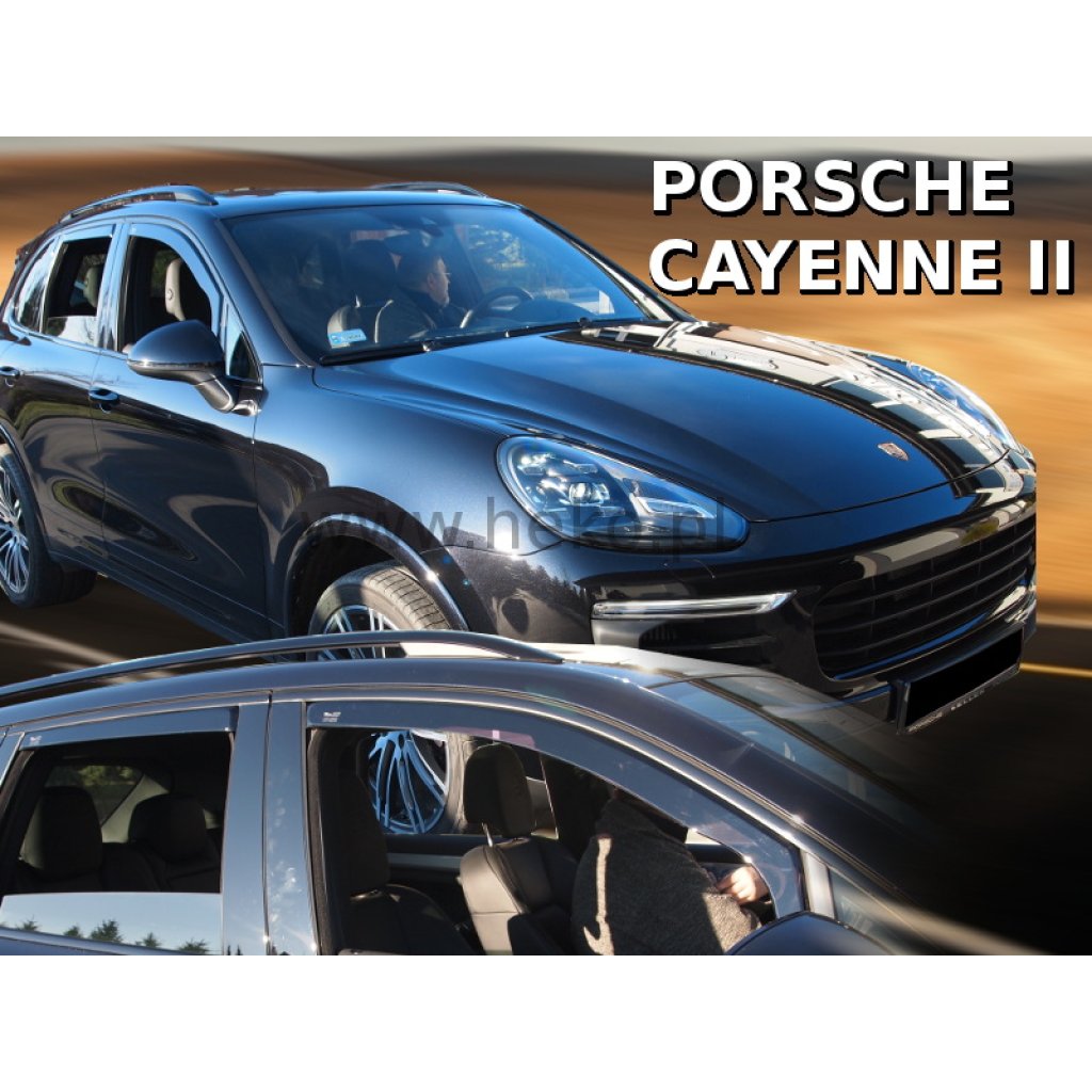 Ofuky oken Porsche Cayenne 5D 2010- přední + zadní | Heko