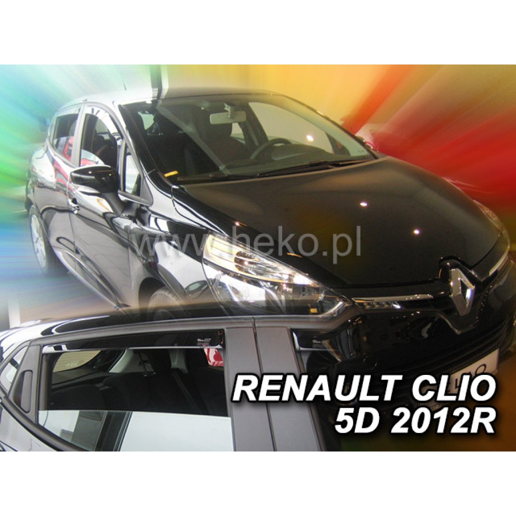 Ofuky oken Renault Clio IV 5D 2012- přední + zadní | Heko