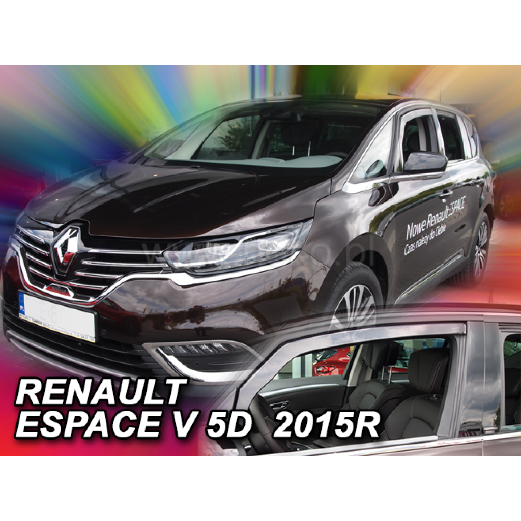 Ofuky oken Renault Espace V 5D 2014- přední | Heko