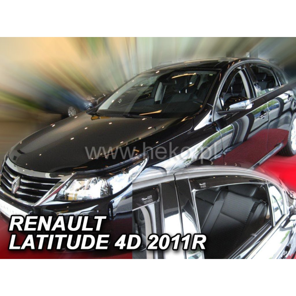 Ofuky oken Renault Latitude 4D 2011- přední + zadní | Heko