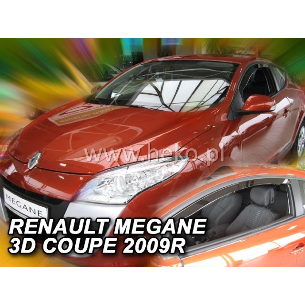 Ofuky oken Renault Megane Coupé 3D 2009- přední | Heko