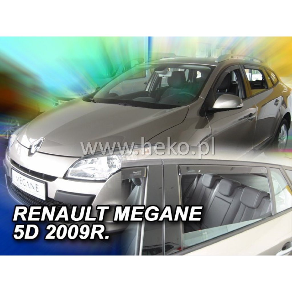 Ofuky oken Renault Megane Grandtour III 5D 2009- přední + zadní combi | Heko