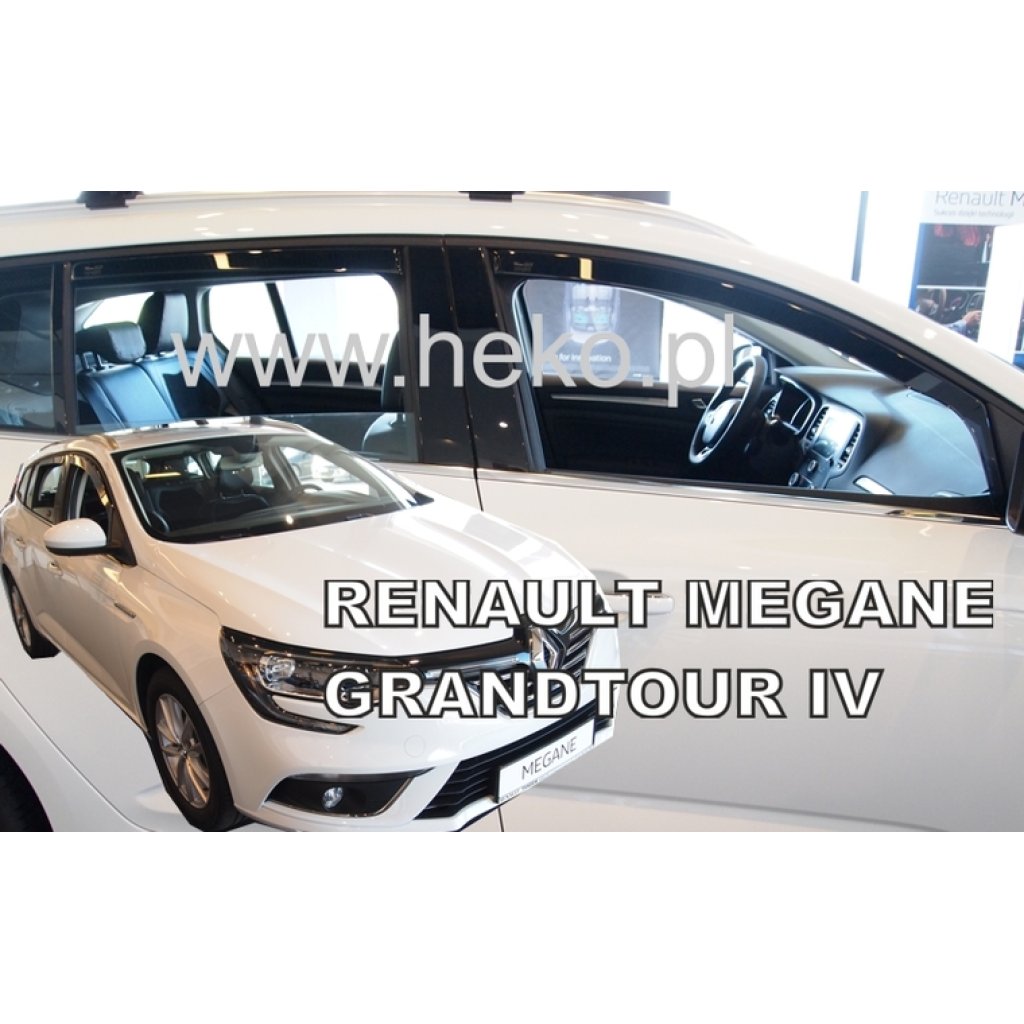 Ofuky oken Renault Megane IV 5D 2016- přední + zadní combi | Heko