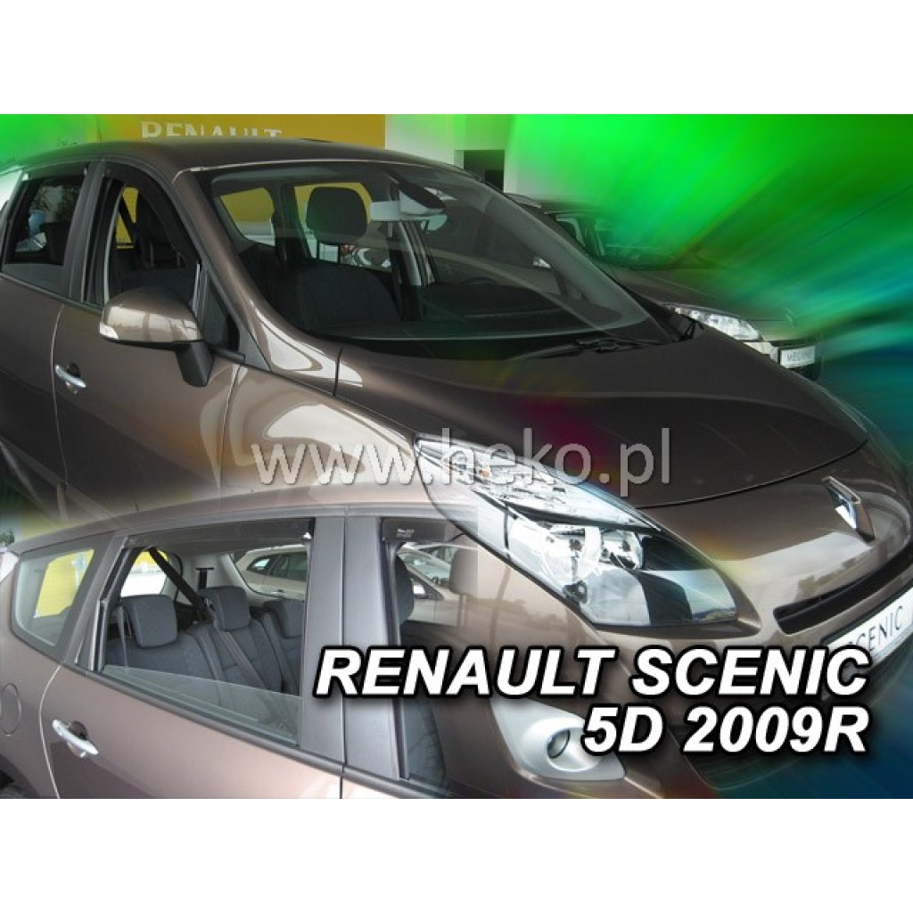 Ofuky oken Renault Scenic / Scenic Grand 5D 2009- přední + zadní | Heko