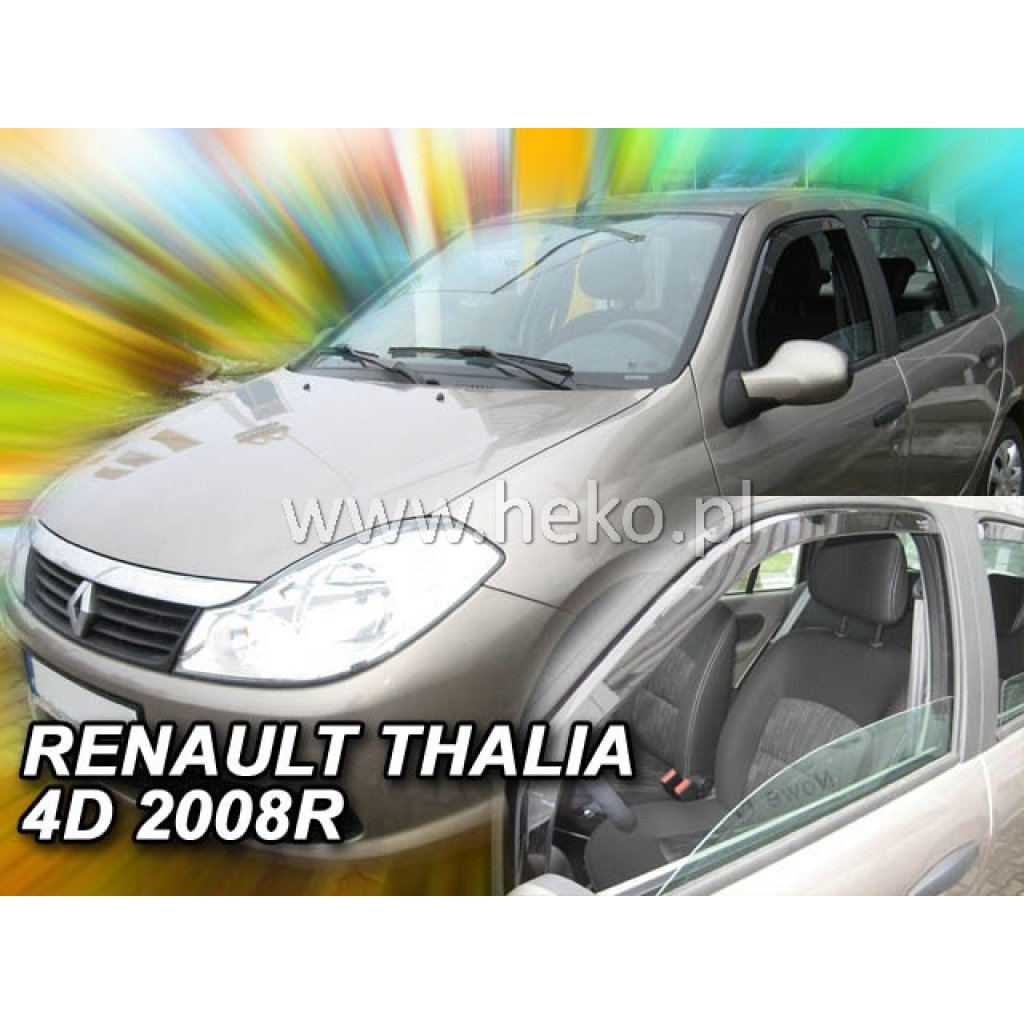 Ofuky oken Renault Thalia 4D 2008- přední | Heko