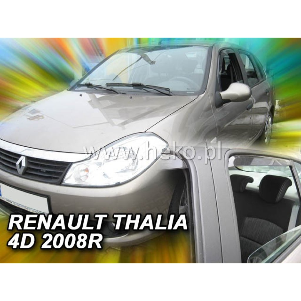 Ofuky oken Renault Thalia 4D 2008- přední + zadní | Heko
