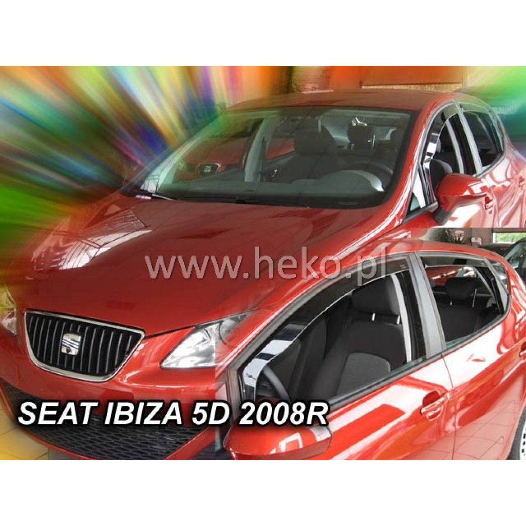 Ofuky oken Seat Ibiza 5D 2008- přední + zadní | Heko