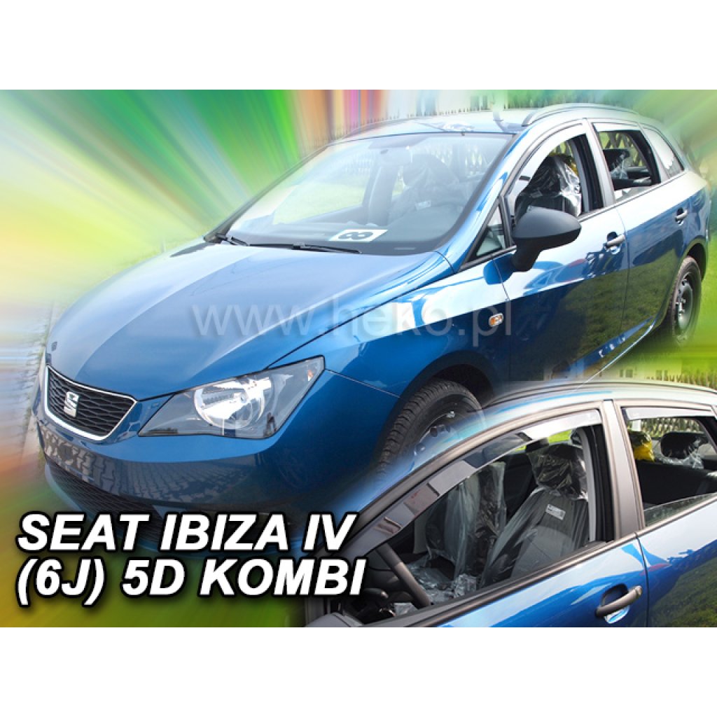 Ofuky oken Seat Ibiza IV 6J 5D 2008- combi přední + zadní | Heko