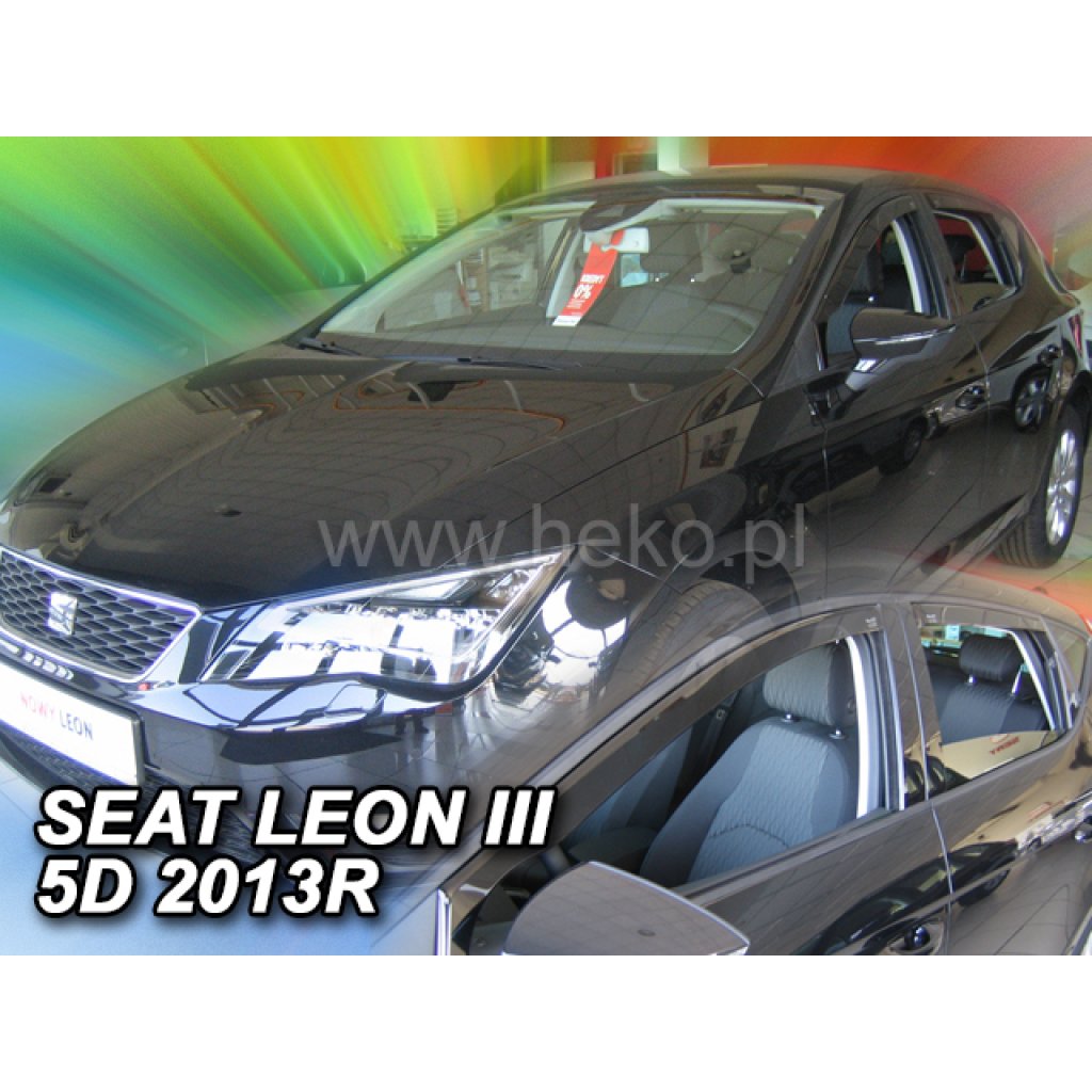 Ofuky oken Seat Leon 5D 2013- přední + zadní | Heko