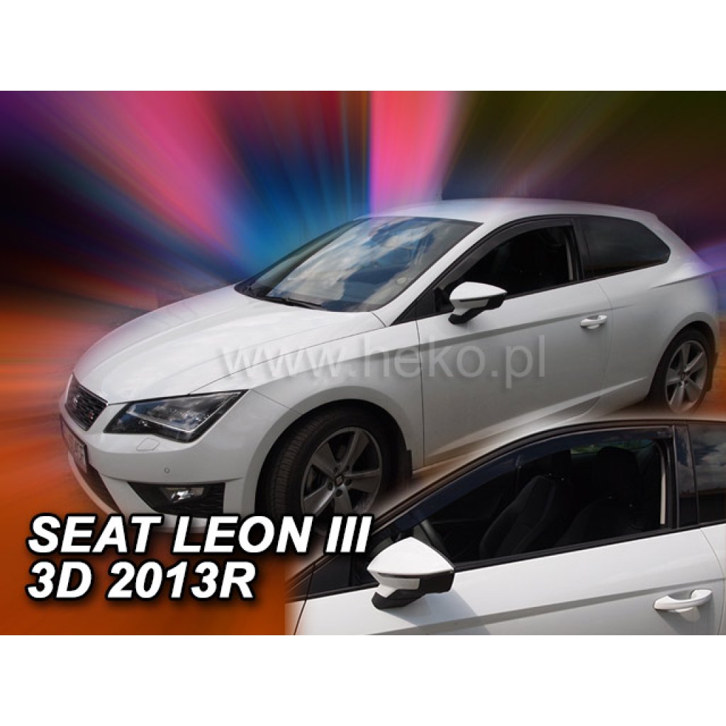 Ofuky oken Seat Leon III 3D 2013 přední | Heko