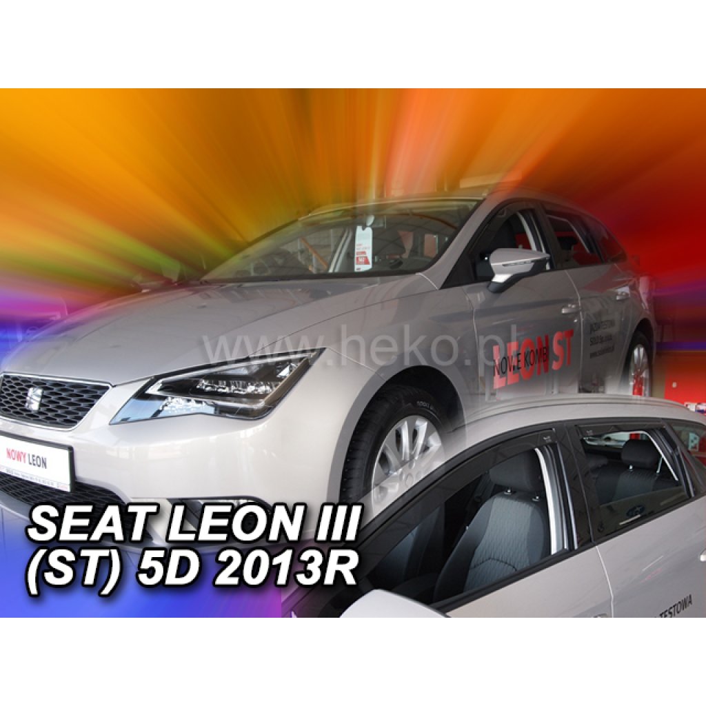 Ofuky oken Seat Leon ST 5D 2014- přední + zadní | Heko