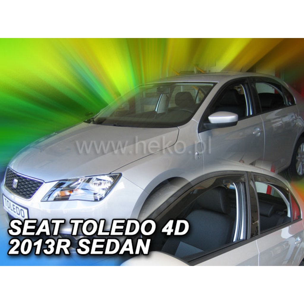 Ofuky oken Seat Toledo 5D 2013- přední + zadní | Heko